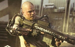 Matt Damon in Elysium 